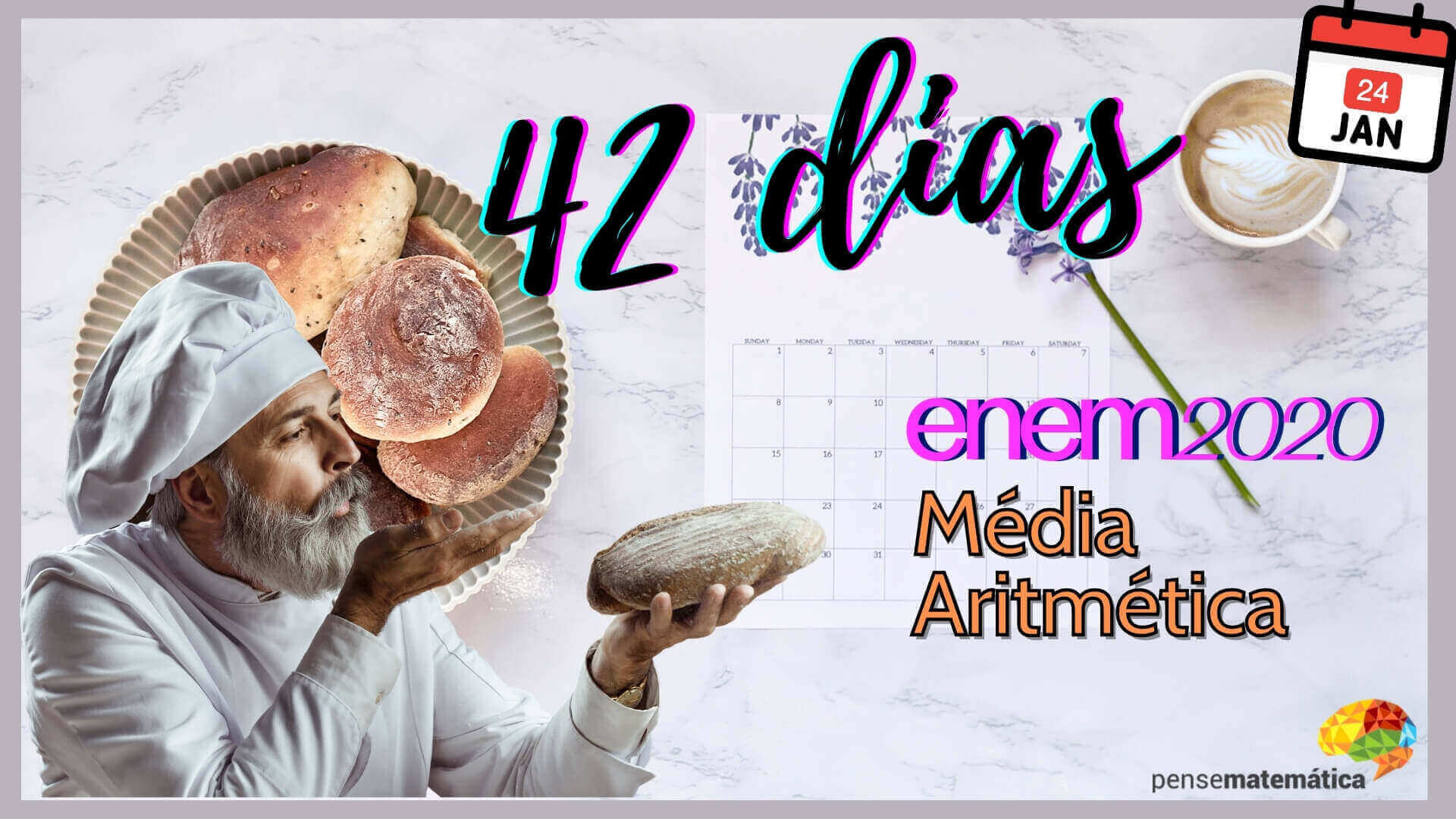 🍞42 dias para Enem 2020   Média Aritmética🍞