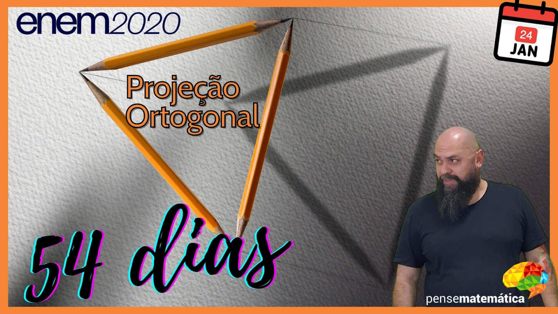 🎦54 dias para Enem 2020 -Projeção Ortogonal🎦