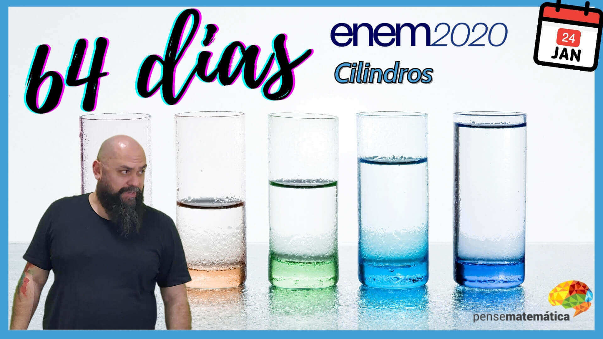 💧64 dias para Enem 2020 – Cilindros💧