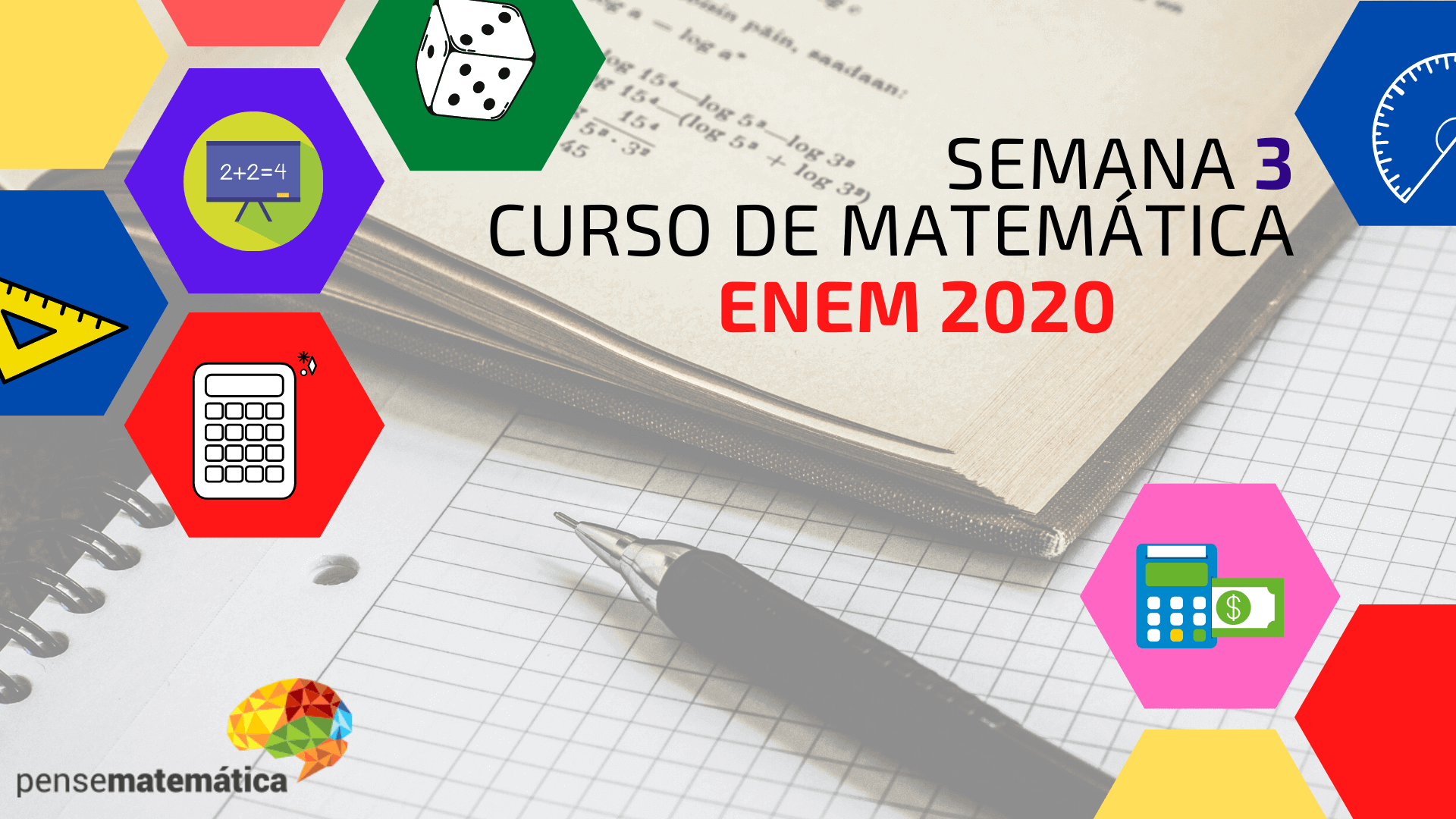 Curso Enem Matemática – Fatoração e Produtos Notáveis – Aula 3/28