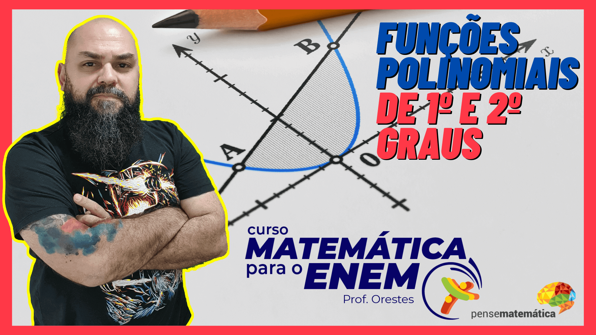 Curso Enem Matemática – Funções Polinomiais de 1º e 2º graus – Aula 14/28