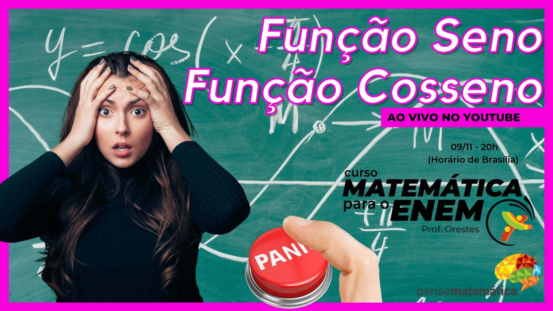 Curso Enem Matemática – Funções Seno e Cosseno – Aula 18/28