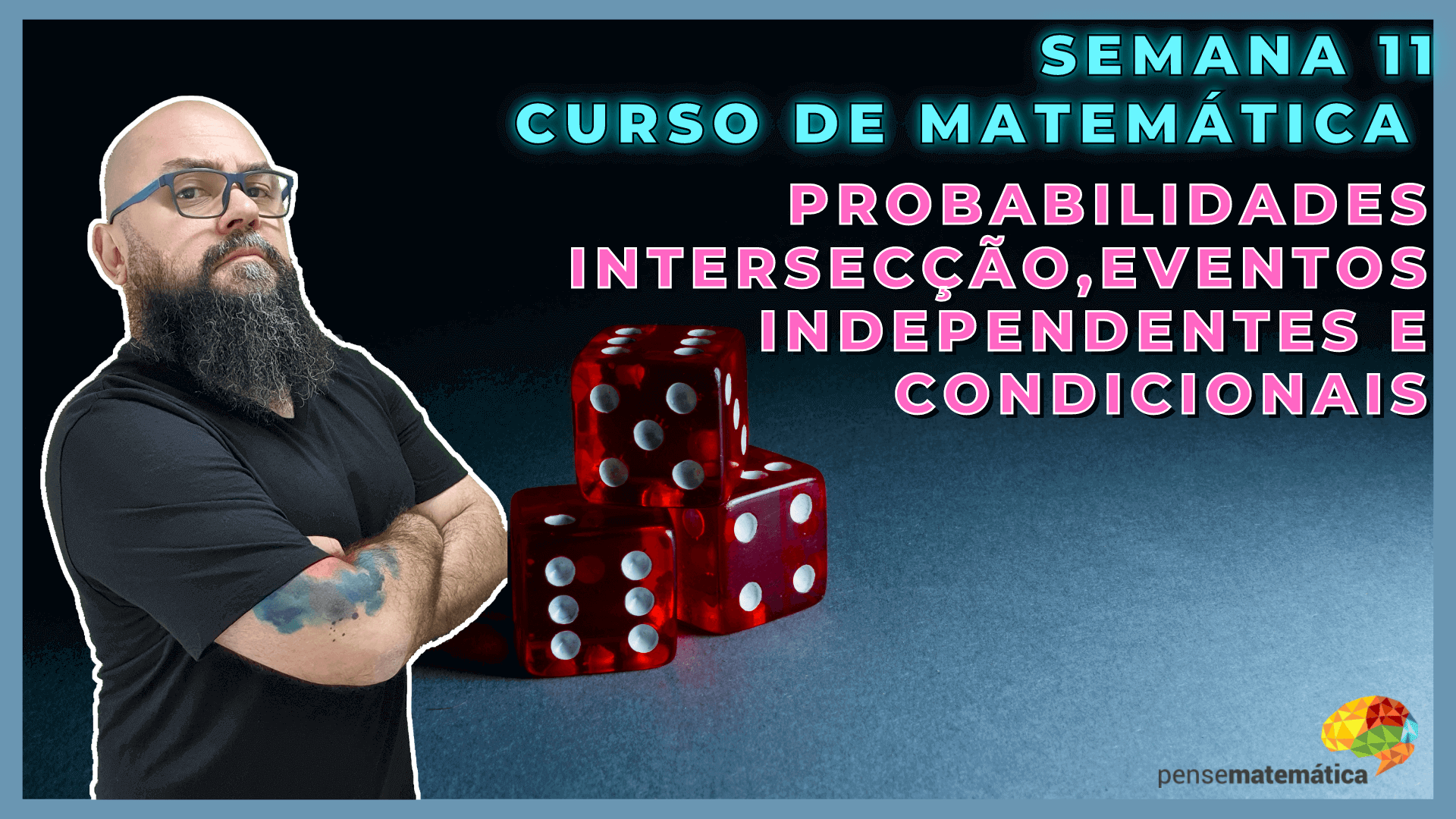 Curso Enem Matemática -Probabilidade: Intersecção, eventos independentes e condicionais – Aula 11/28